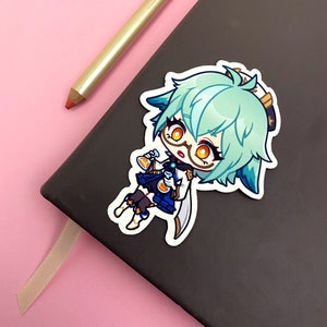 Genshin Sucrose sticker || 2 x 3 Waterproof Matte Vinyl or Gloss Vinyl || Laptop phone decal