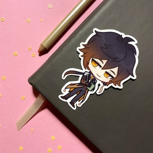 Genshin Zhong Li sticker || 2 x 3 Waterproof Matte Vinyl or Gloss Vinyl || Laptop phone decal
