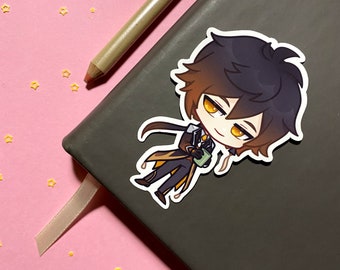 Genshin Zhong Li sticker || 2 x 3 Waterproof Matte Vinyl or Gloss Vinyl || Laptop phone decal