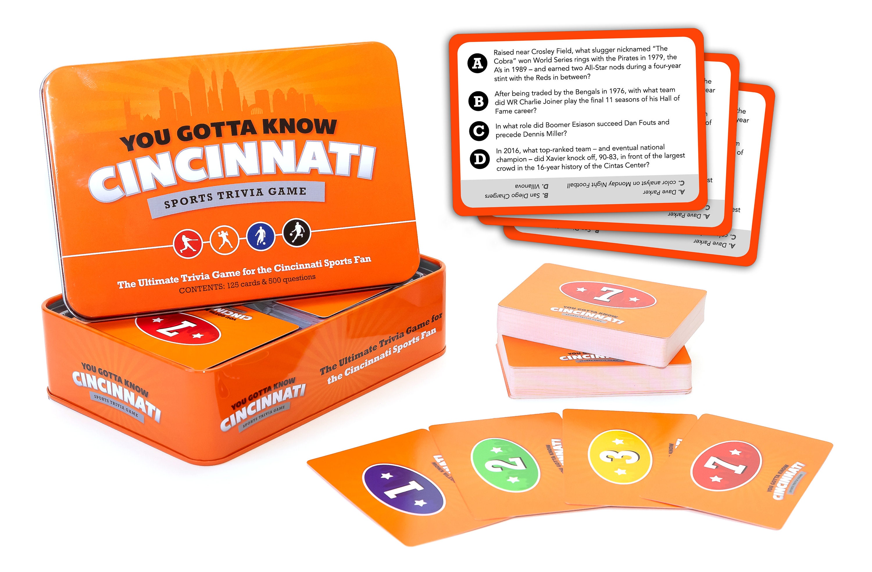 You Gotta Know Cincinnati Sports Trivia Game Etsy