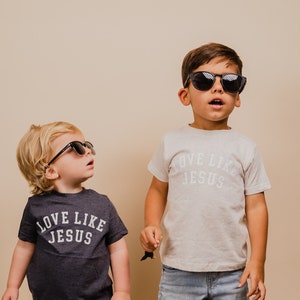 LOVE LIKE JESUS Kid&#39;s Christian T-shirt | Christian Clothing | Faith-Based Religious Tees | Toddler&#39;s & Kid&#39;s Gift