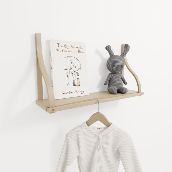 Nursery Shelf With Rail Etsy UK