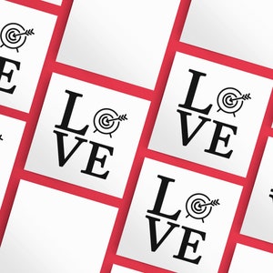Love Archery - SVG PNG jpeg jpg gif transparent clipart - Instant Digital Download Clip Art