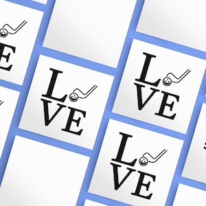 Love Golf - SVG PNG jpeg jpg gif transparent clipart - Instant Digital Download Clip Art