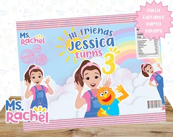 Ms Rachel Chip Bag | Editable Party Favor (Digital)