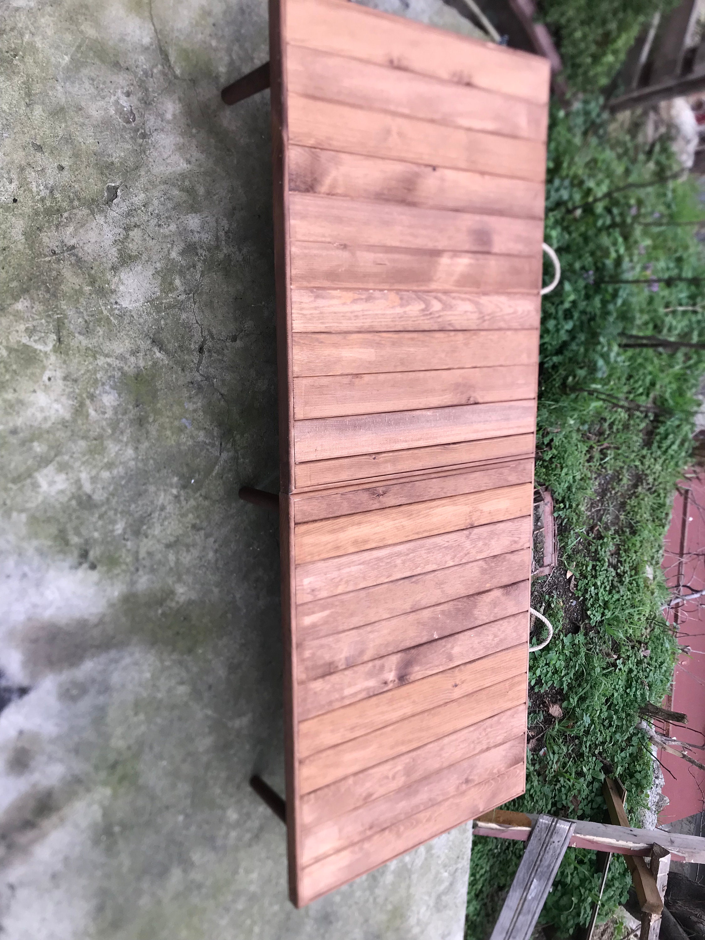 Wood Table28x71ınch Boho Table Wooden Table Low Foldable Etsy UK