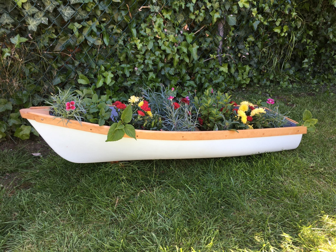 Large Boat Plantergarden Decorplant Potflower Etsy UK