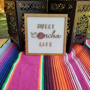 Concha pan dulce tiered tray home décor