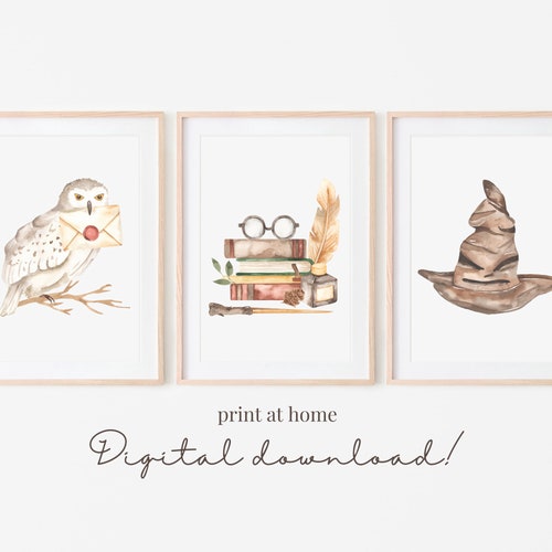 Magic Wizard | Digital Print Download | Wall Art Decor for Boys Girls Nursery Room