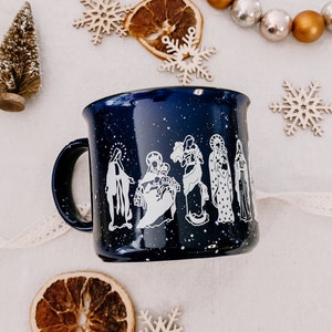 Mary Campfire Coffee Mug Catholic Gift