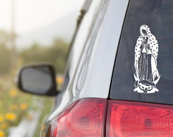 Our Lady of Gaudalupe Marian Apparition Catholic Decal Sticker for Car Laptop Blessed Virgin Mary BVM Water Bottle Sticker St Juan Diego