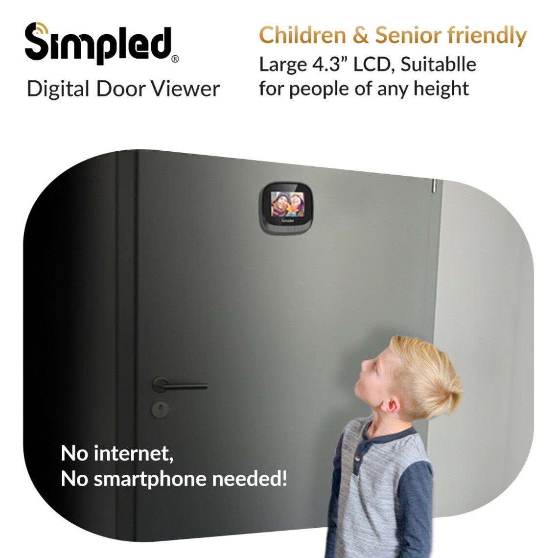 Simpled Digital door viewer with 2.4 Screen Etsy