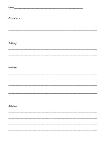 Character Setting Problem Solution Sheet | Etsy