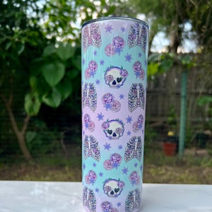 Purple Skeleton Tumbler