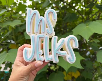 Teacher/Admin Desk Name Plate 3D Printed