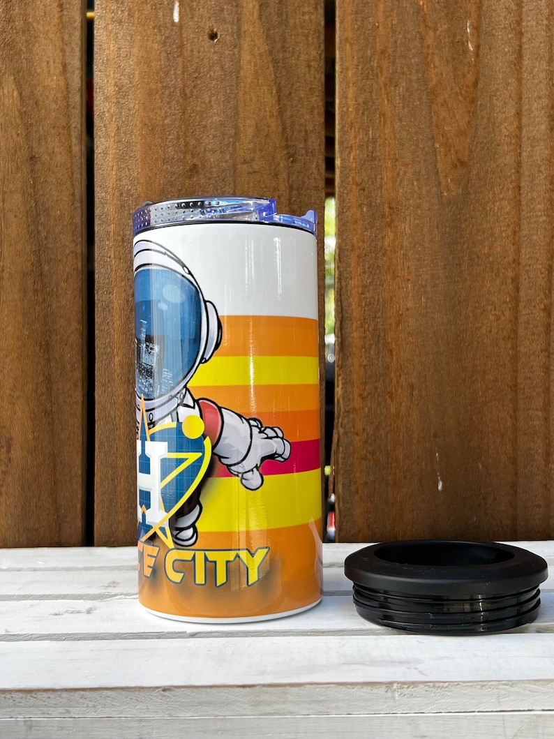 Astros Space City Tumbler/Can Cooler image 3