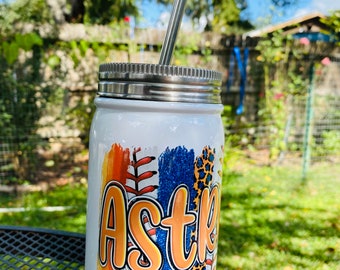 Houston Astros Mason Jar, Houston Astros Tumbler