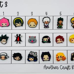 Japanese Anime Shoe Charm