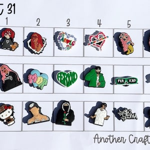 Music Artist Shoe Charm