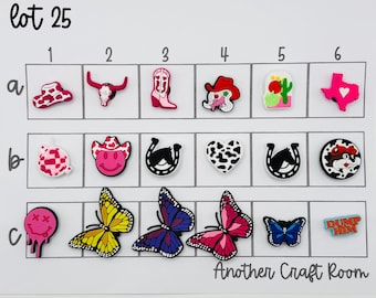 Western/Cowgirl Shoe Charms