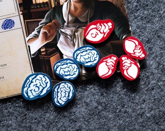 Eldritch Tokens for Health And Sanity | Compatible with Eldritch Horror, Arkham Horror and other games | Individual Acrylic Tokens