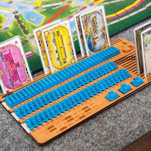 Spieler Dashboard | Kompatibel mit Zugticket um Zug: Schienen und Segel