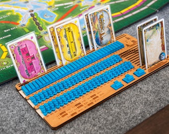 Player Dashboard | Compatible with Ticket To Ride: Rails and Sails | Pack of 4, 5 or 6