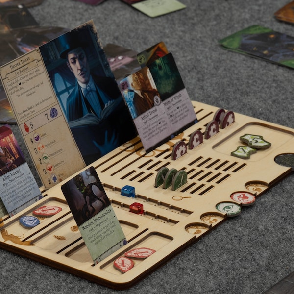 Spieler Dashboard | Kompatibel mit Arkham Horror Brettspiel: 3rd Edition | Packung mit 4-6 Stück