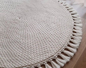 Makramee Untersetzer Rund Handarbeit Weben Baumwolle Tischset Mat Deckchen Dekor Makramee Untersetzer Rund Handarbeit Weben Baumwolle Tischset Mat Deckchen Dekor