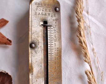 Antique Brass Hughes Pocket Balance Weighing Scales | 1900s - Etsy