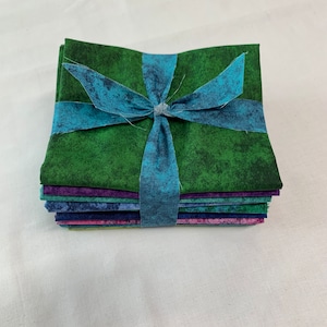 10pc FQ Jewel tone blenders-Green&#39;s-Purple&#39;s and Blue&#39;s