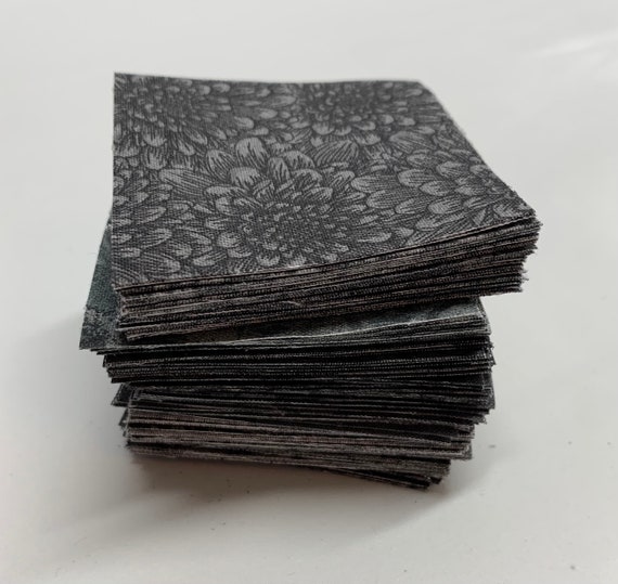240pc -2.5" x2.5" sq. Cowgirl Black tone on tone prints