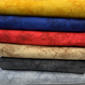 Larges supports de courtepointe à motif marbré, Pièce prédécoupée de 3 yards - Nombreuses couleurs au choix