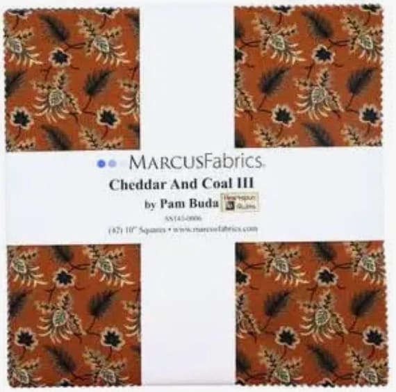 Cheddar & Coal III  layer cake by Pam Buda