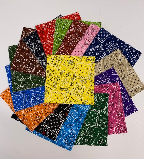 102pc. 5" squares . Classic Bandana