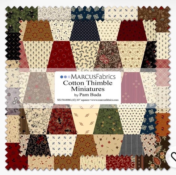 Cotton Thimble Miniatures  10" layer cake by Pam Buda