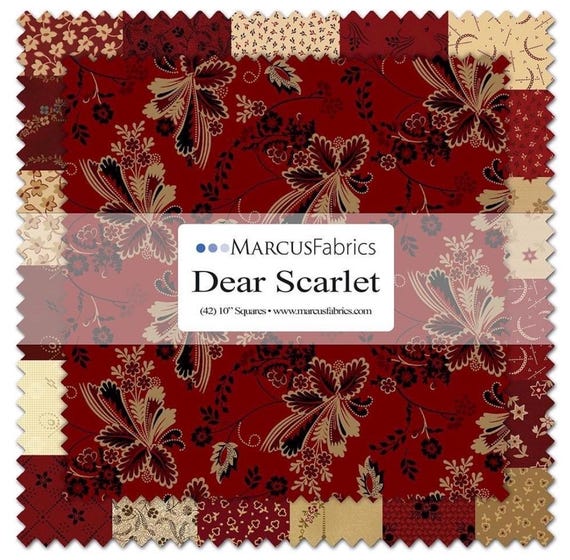 Dear Scarlet  10" layer cake by Marcus fabrics