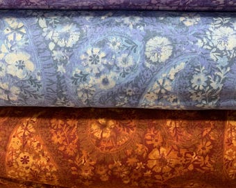 Wide Quilt Backing in Paisley pattern. 3 yard pre cut. several colors
