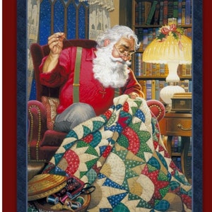 Quilting Santa Panel