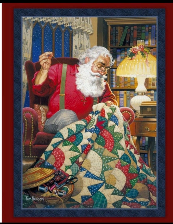 Quilting Santa Panel