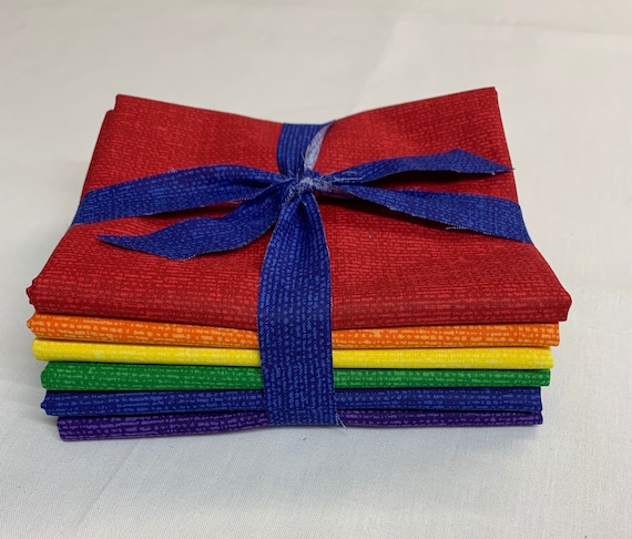 6pc Rainbow fat quarter bundle