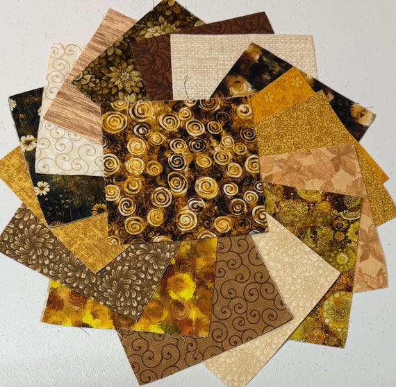 102 pc -5" square set Golden Garden