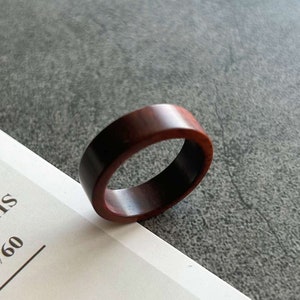 Personalized Engraved Wood Ring