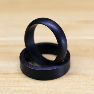 Custom Engraved Wood Ring for Wedding, bridal parties and as bridesmaids gift sets