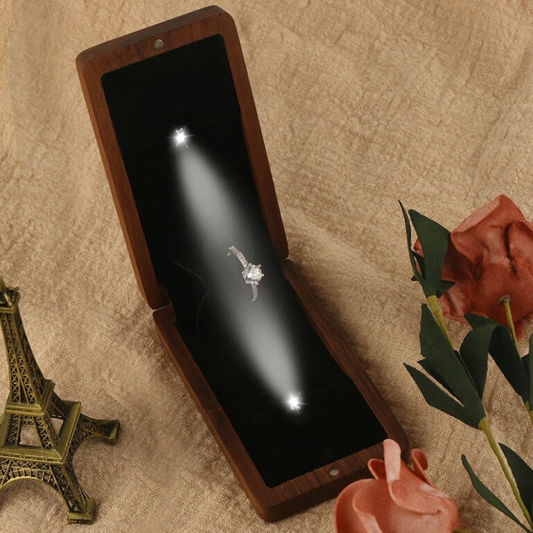Foldable ring box best sale