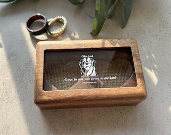 Custom Engraved Ring Box for Wedding Ceremony