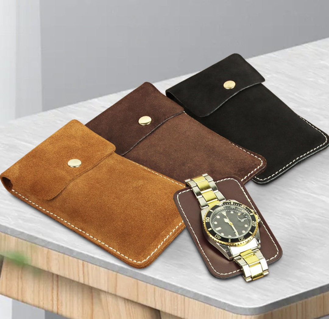 Father's Day Gift,genuine Leather Travel Watch Case Watch Box 1 Watch ...