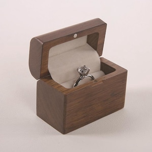 Custom Engagement Ring Box, Wood Engagement Ring Box, Ring Bearer Proposal Box, Ring Box Proposal Unique, Meaningful Gift for Bridal