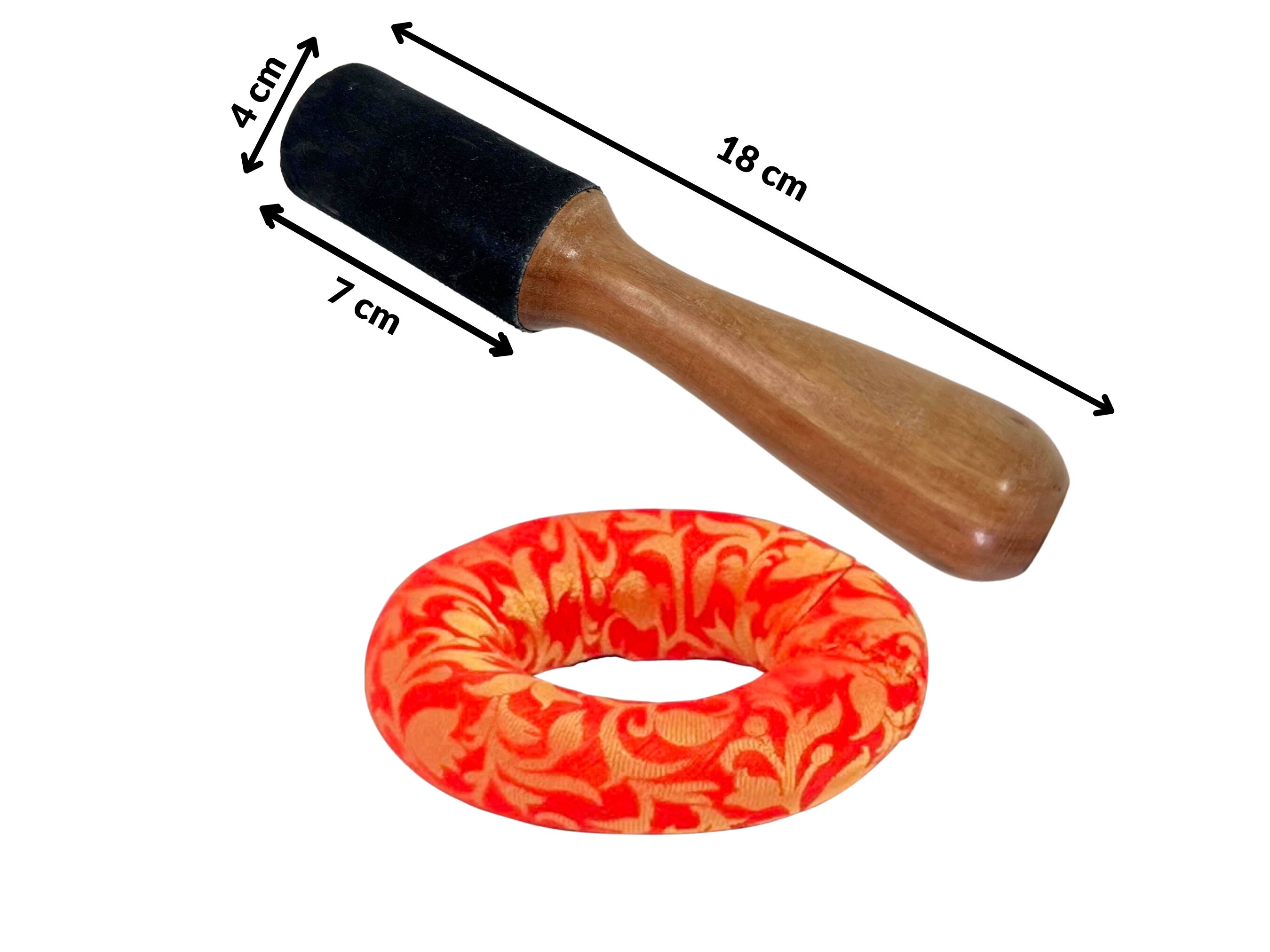 Handmade Tibetan Singing Bowl Set Large With Cushion & Mallet Antique Meditation Singing Bowls