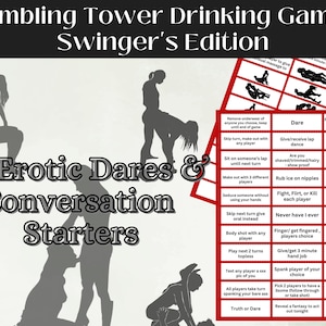 Erotisches Tumbling Tower Trinkspiel; Datum Nacht in; Sexy Gesprächsstatere; Sexy Ideen